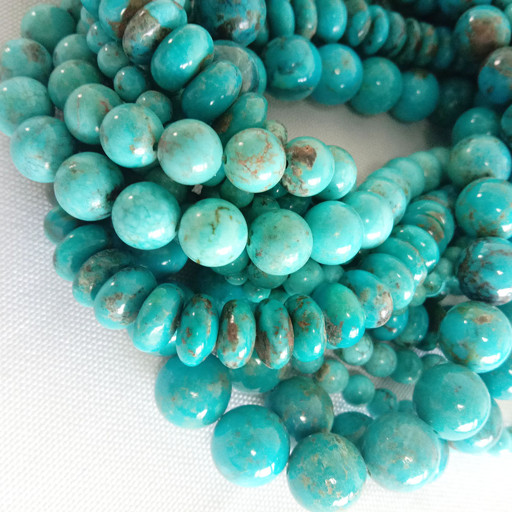 Lifaha tse chitja tsa turquoise lifaha tsa majoe a tlhaho 4mm 5mm 6mm 7mm 10mm majoe a maholo a turquoise lifaha tse hlephileng 18