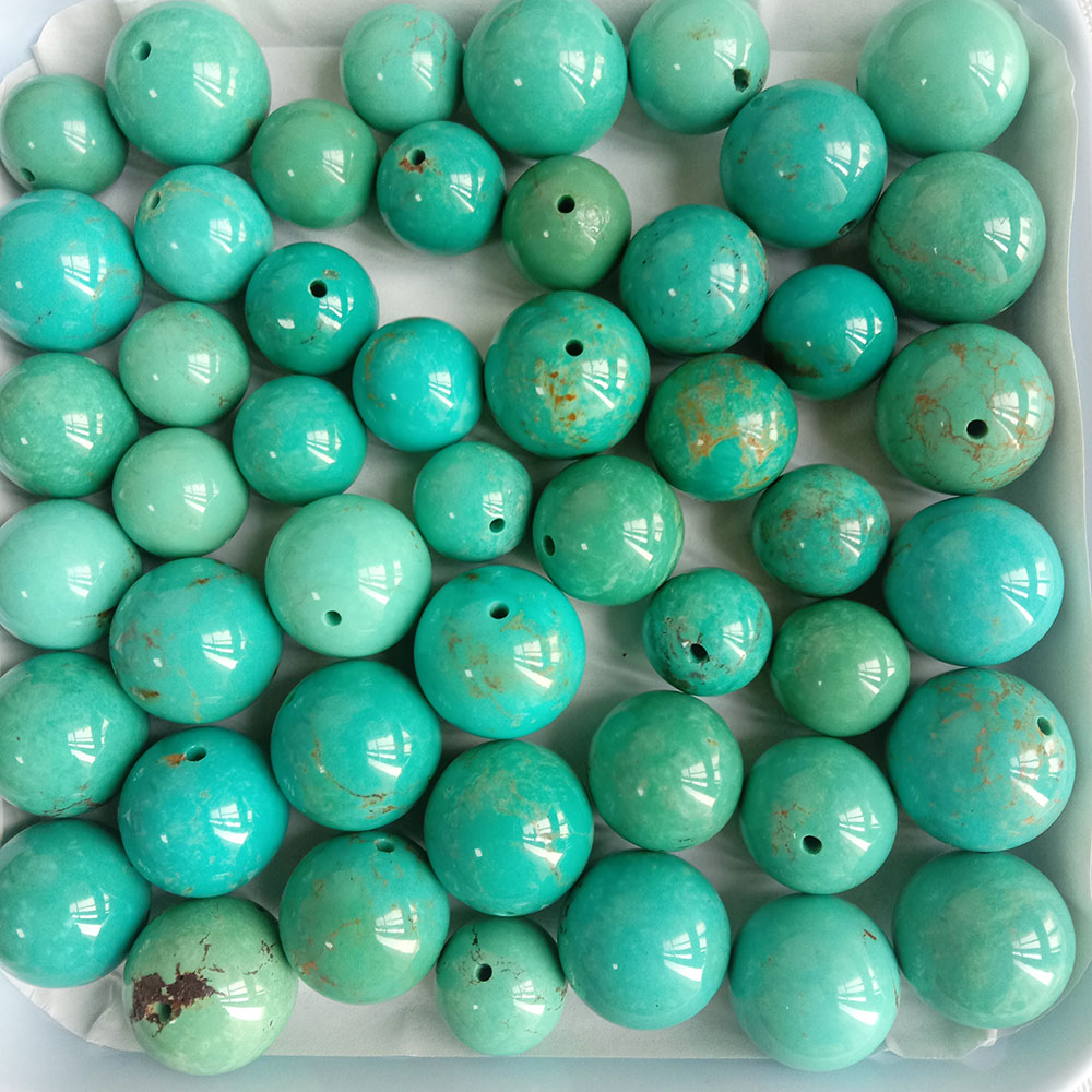 Cyan turkise perler klasse AAA ædelsten runde løse perler 15-20MM bulk lot muligheder 18