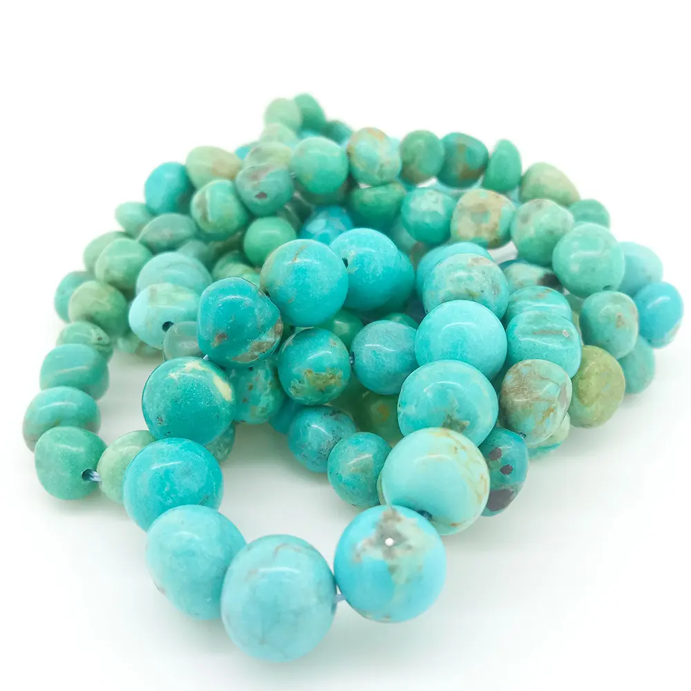 ZH fadaka | oke didara turquoise gemstone cabochon owo 2