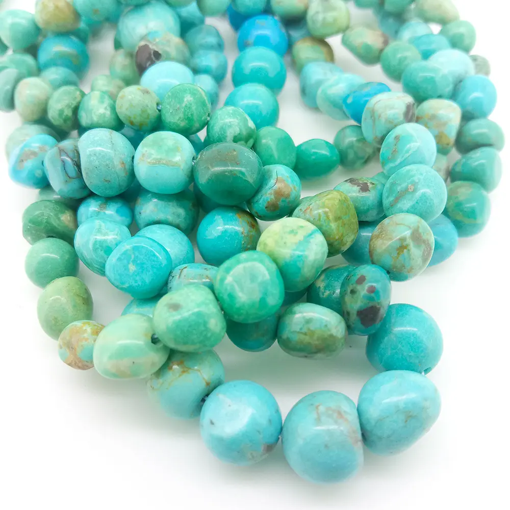 ZH fadaka | oke didara turquoise gemstone cabochon owo 3