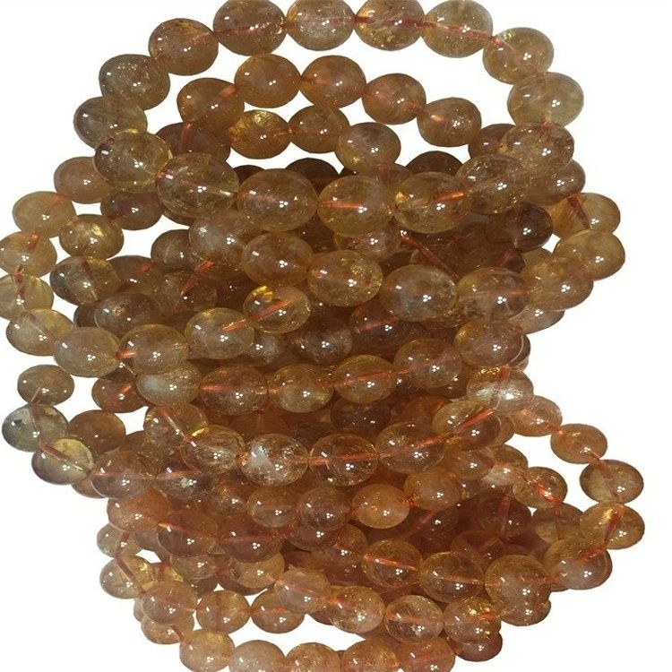 Vogue Aur Naturiol Rutilated chwarts Breichled gemstone gleiniog 8