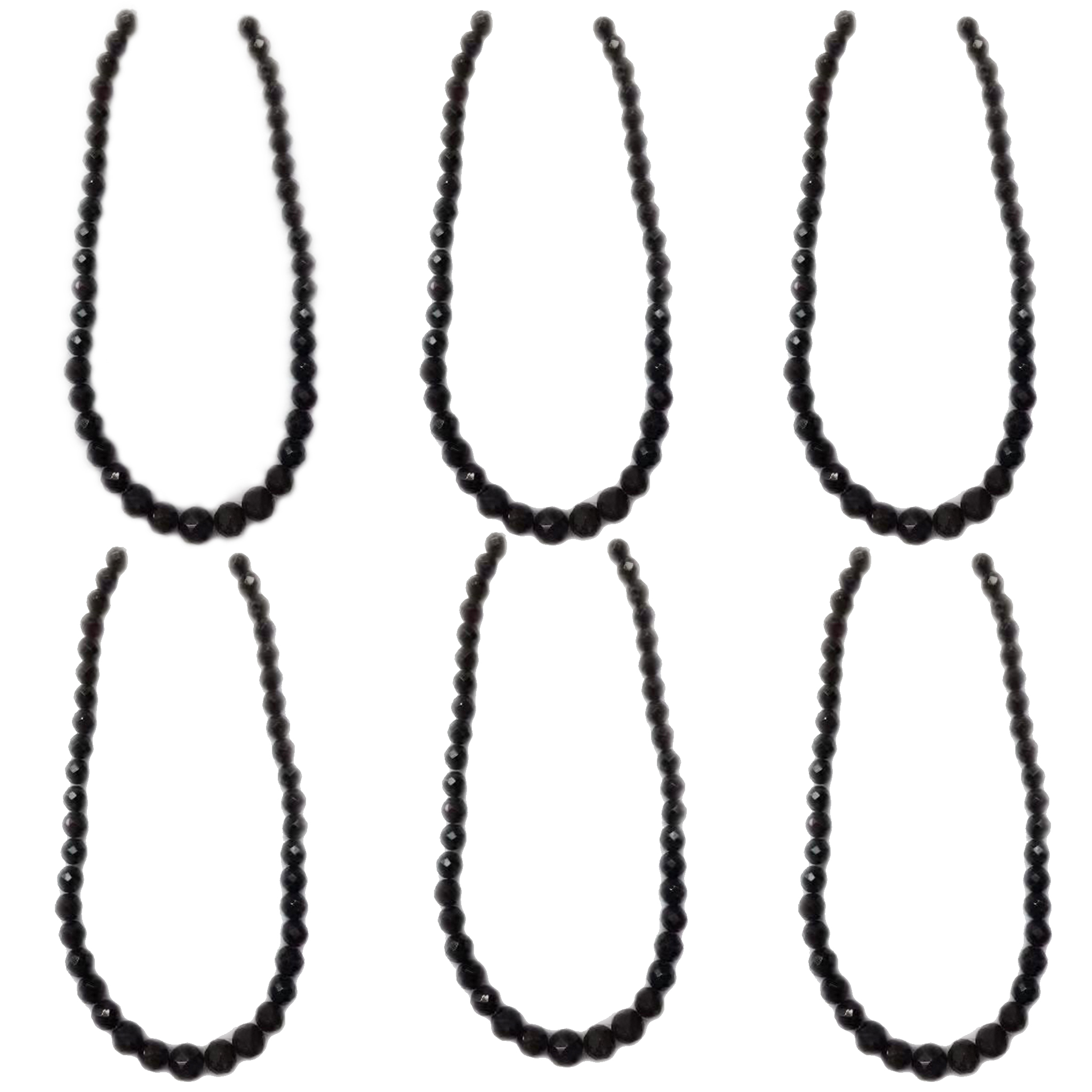 Natural Brazil Garnet Color black Gemstone Beads ទំហំ 8-12mm 14