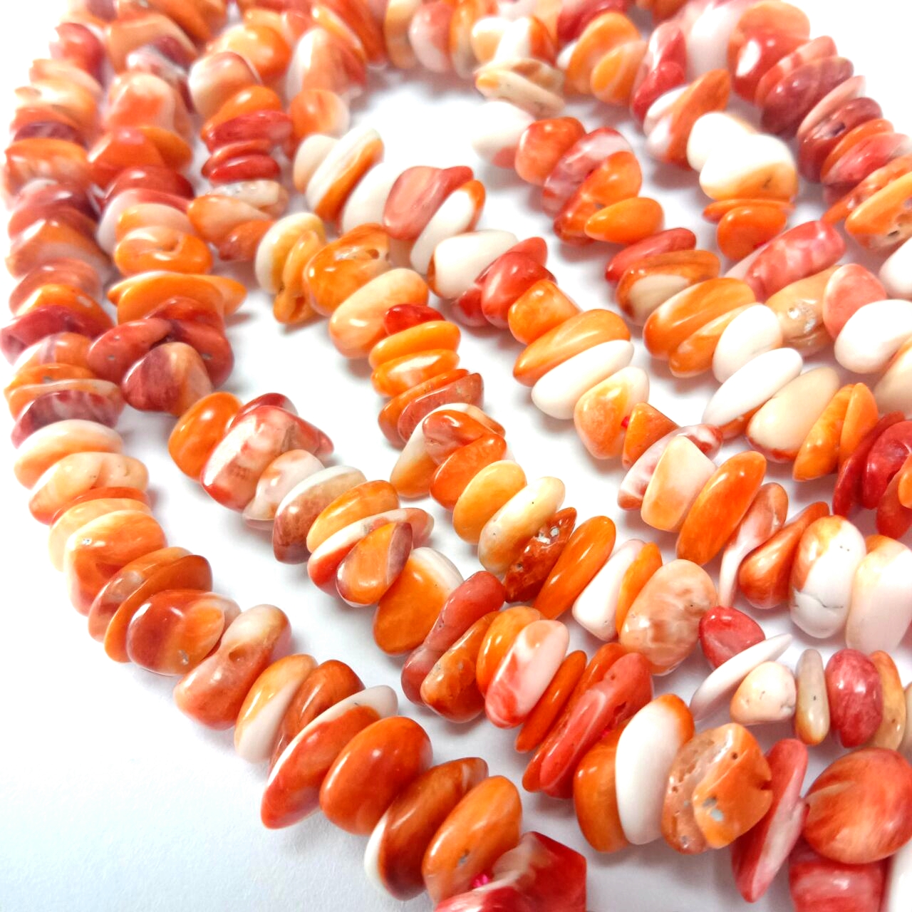 Spiny Oyster Shell Irregular Chip Beads Strand ១៦ អ៊ីញ 14