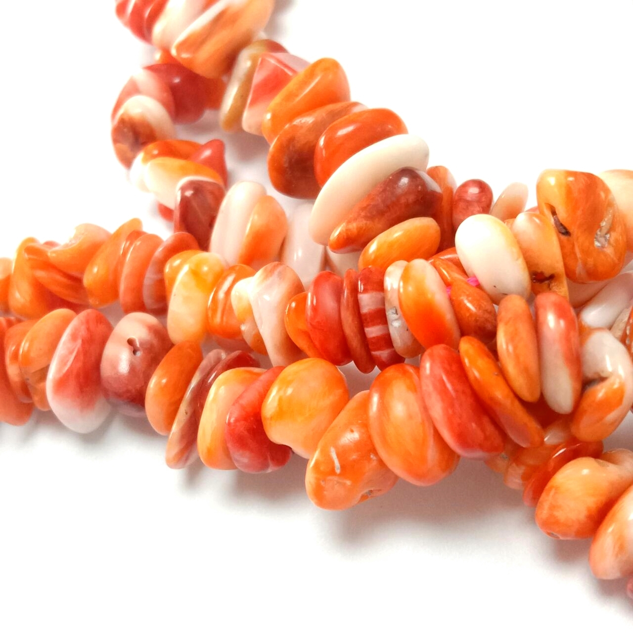 Spiny Oyster Shell Irregular Chip Beads Strand ១៦ អ៊ីញ 1