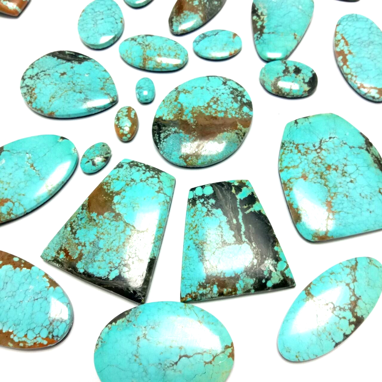 Природен дубл тиркиз од Аризона за изработка на накит 15