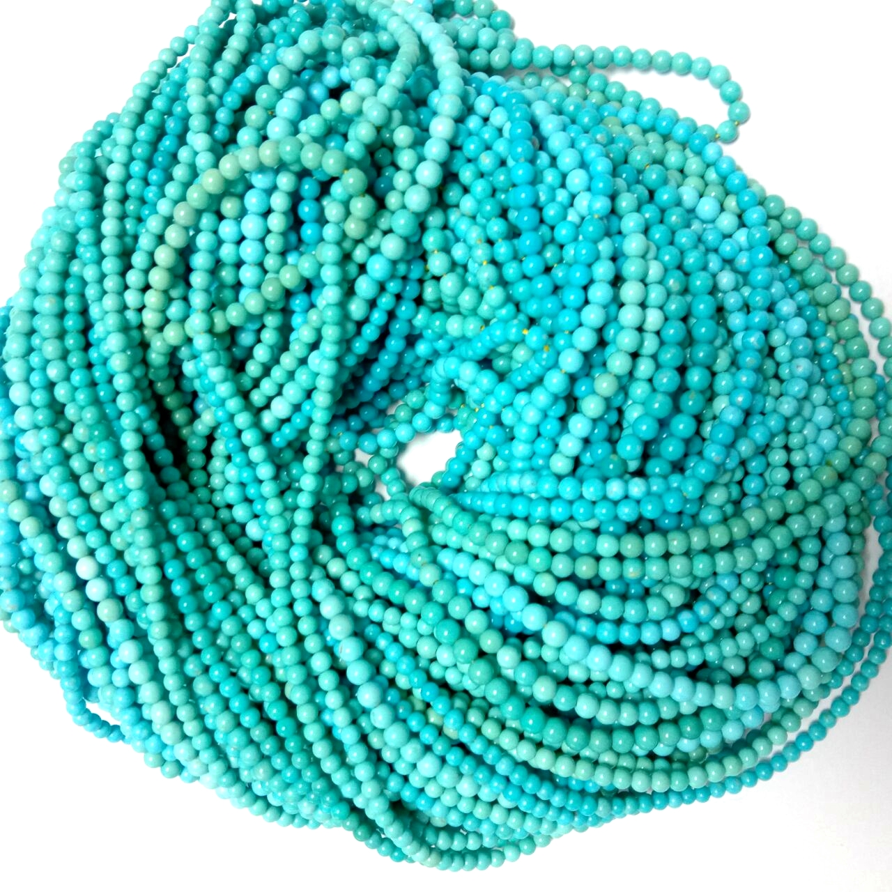 Lifaha tsa turquoise lifaha tsa tlhaho tsa mahakoe lifaha tse nyane tse chitja tse nang le likhoele tsa peo ea turquoise bakeng sa ho etsa sefaha kapa sefaha 18