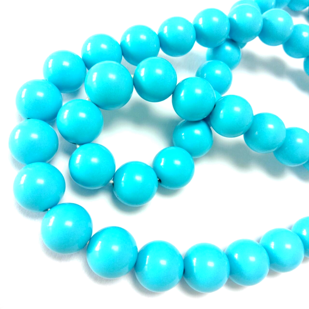 AAA Quality 4mm Sleeping Beauty Turquoise Beads Extremely Turquoise Beads Turquoise Smooth Round Beads Gemstone Bead 18