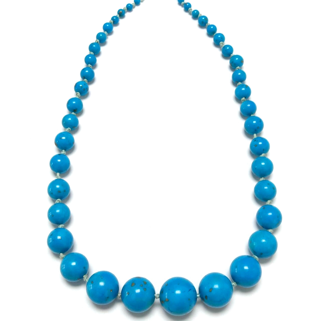 Large Blue compress turquoise stone round ball hlephileng Lifaha 1