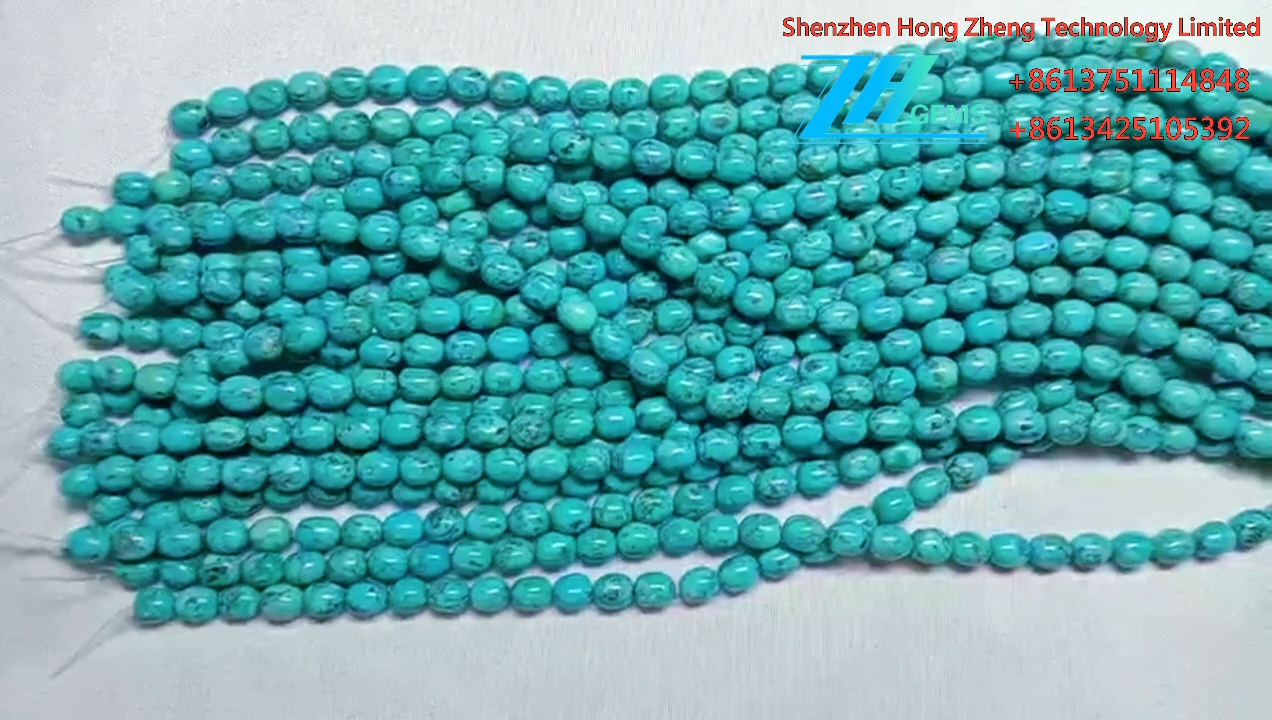 Naturiol Cywasgu mwclis siâp tomato turquoise Gemau gwyrdd 12