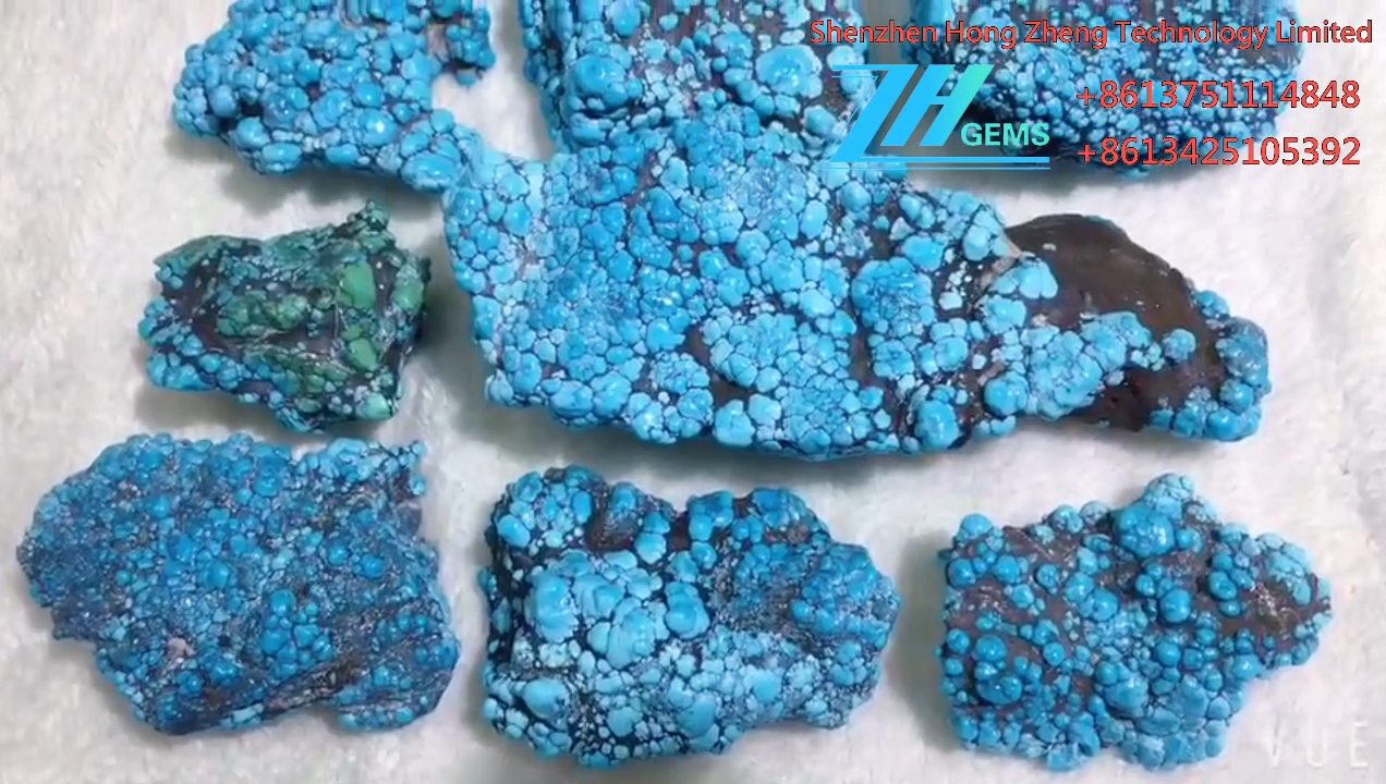 100% natuurlike rou turkoois growwe materiaal 9