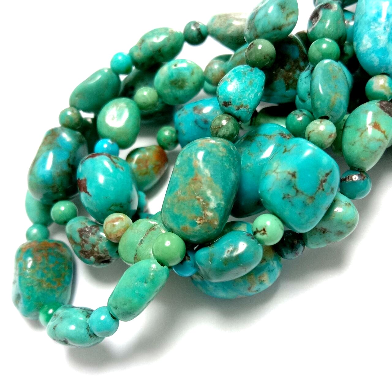 فيروزي چاڪر ٿلهي رنگن واري فيروزي هار جي اسٽيڪنگ هار بيڊ هار فيروزي چوڪر بيڊ زيور بوهو جيو 15