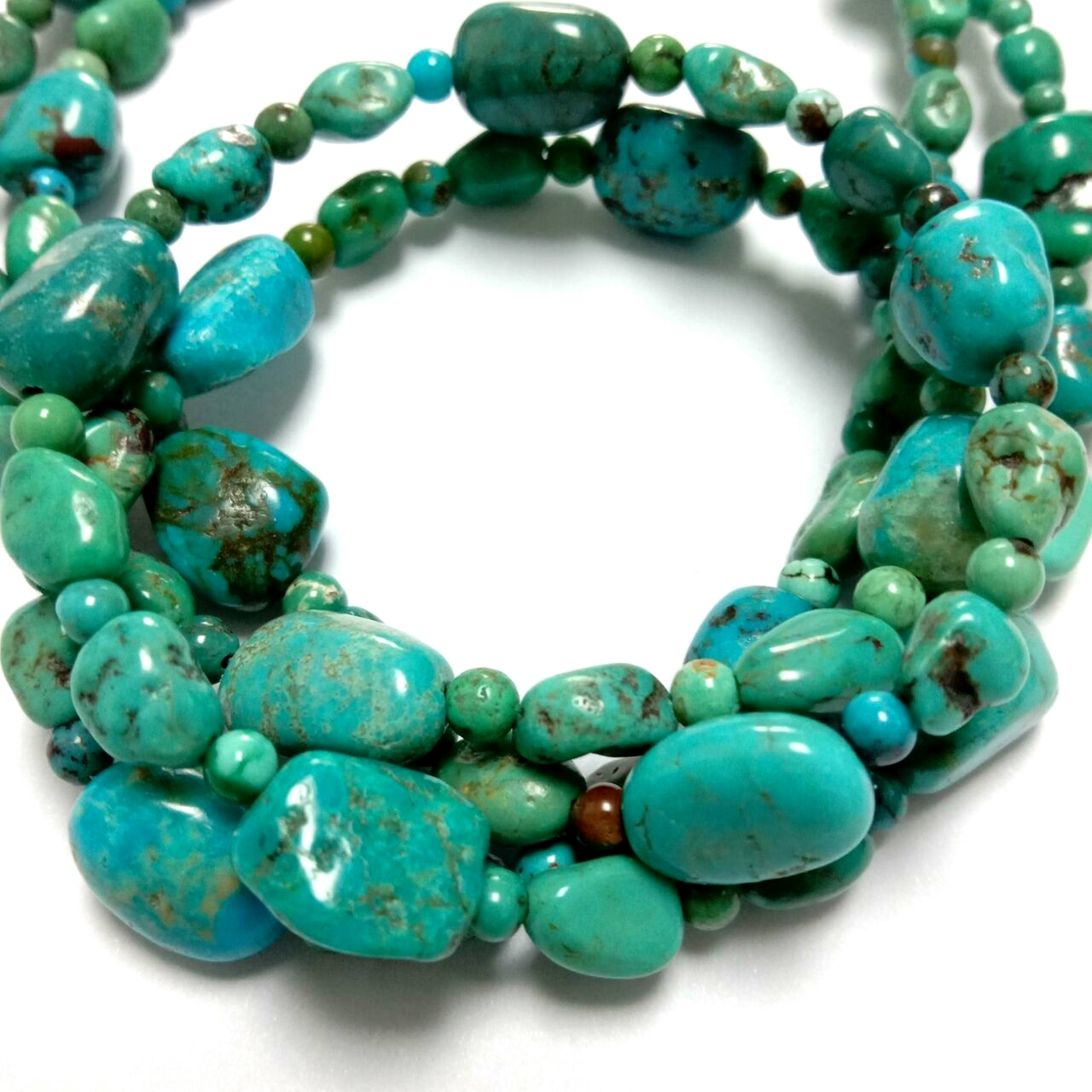 ខ្សែក Turquoise Choker ស្តើង Dainty Turquoise Necklace Stacking Necklace Bead Necklace Turquoise Choker Bead Jewelry Boho Jewe 1