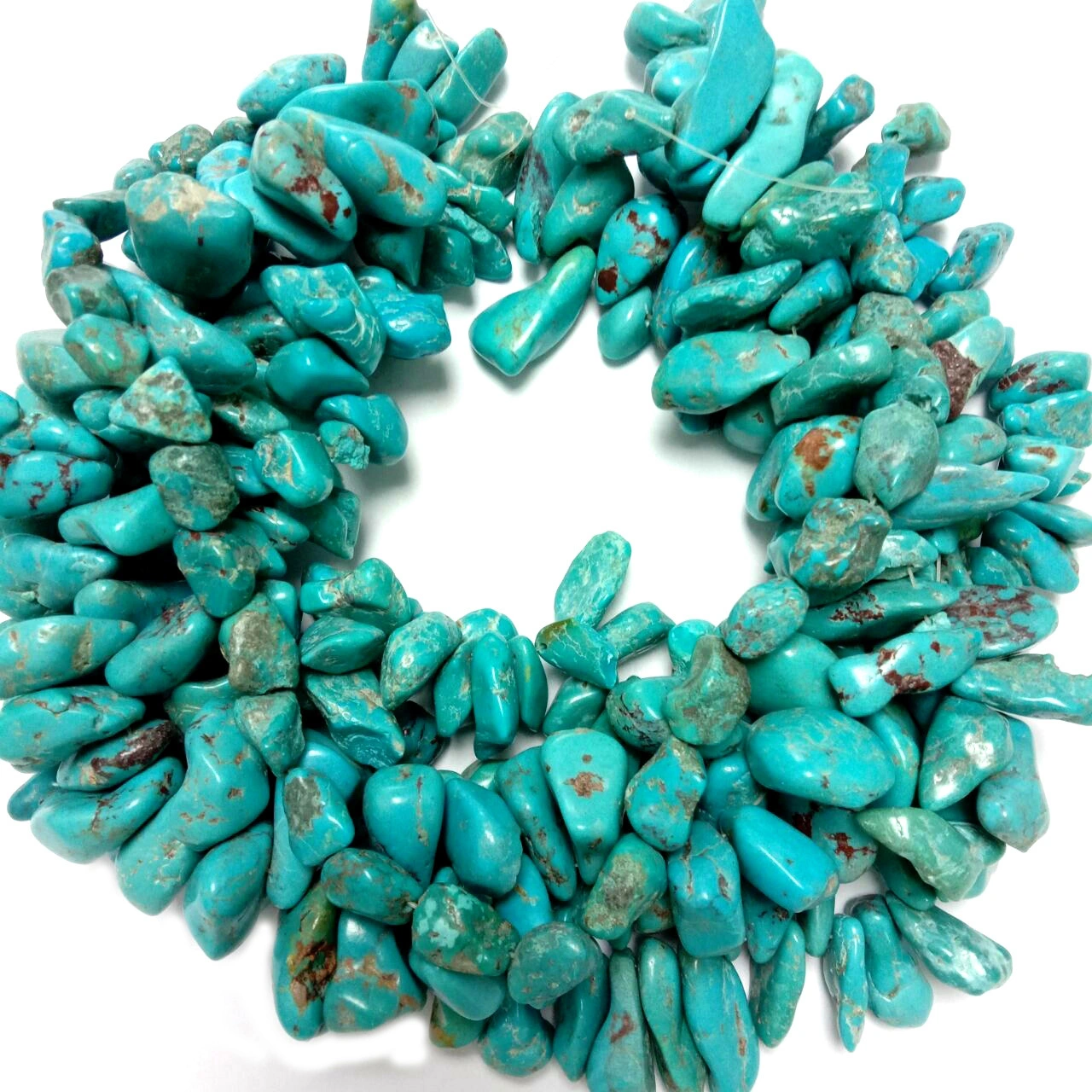 Iintsimbi ezikrwada zeTurquoise zeNdalo zeTurquoise Chips Ubucwebe bobuGcisa ubucwebe Ukwenza amatye aBlue axabisekileyo 1