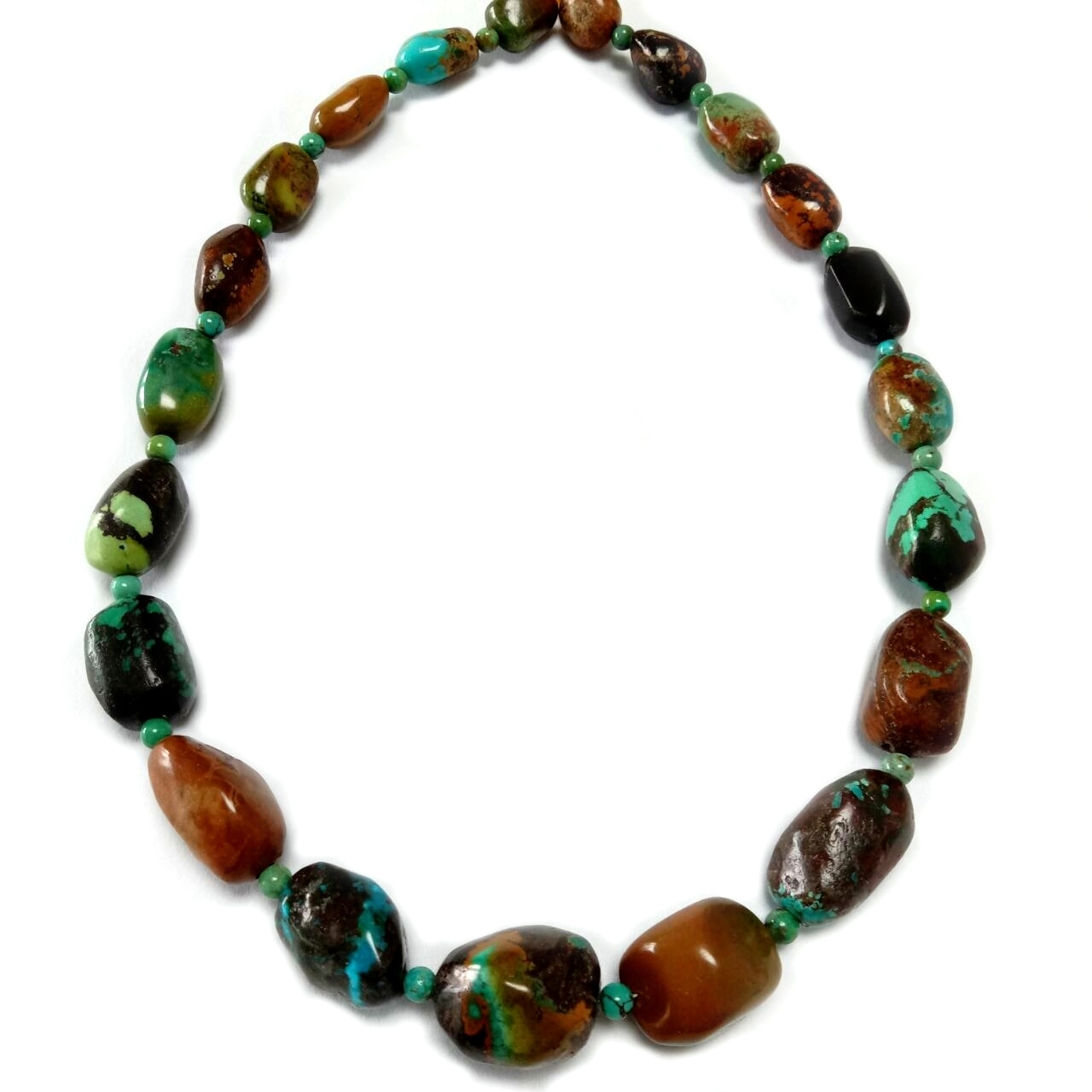 Raw Turquoise Crystal Necklace Handmade Gift Natural Turquoise Jewelry for Men and Women 1