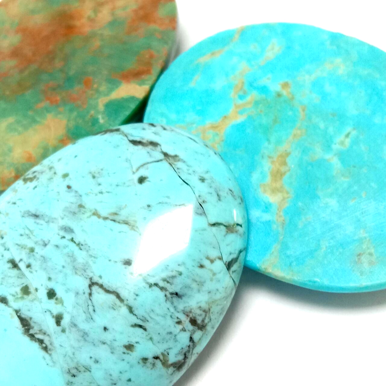 Grosir Lot Natural Tibetan Turquoise Cabochon Batu Permata Longgar Campuran Bentuk Cabochon 15