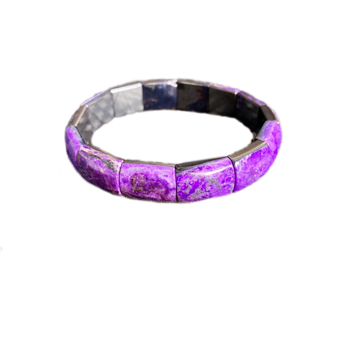 Onigbagbo nipa ti South Africa eleyi ti sugilite Gemstone Bangle ebun ọṣọ fun u 14