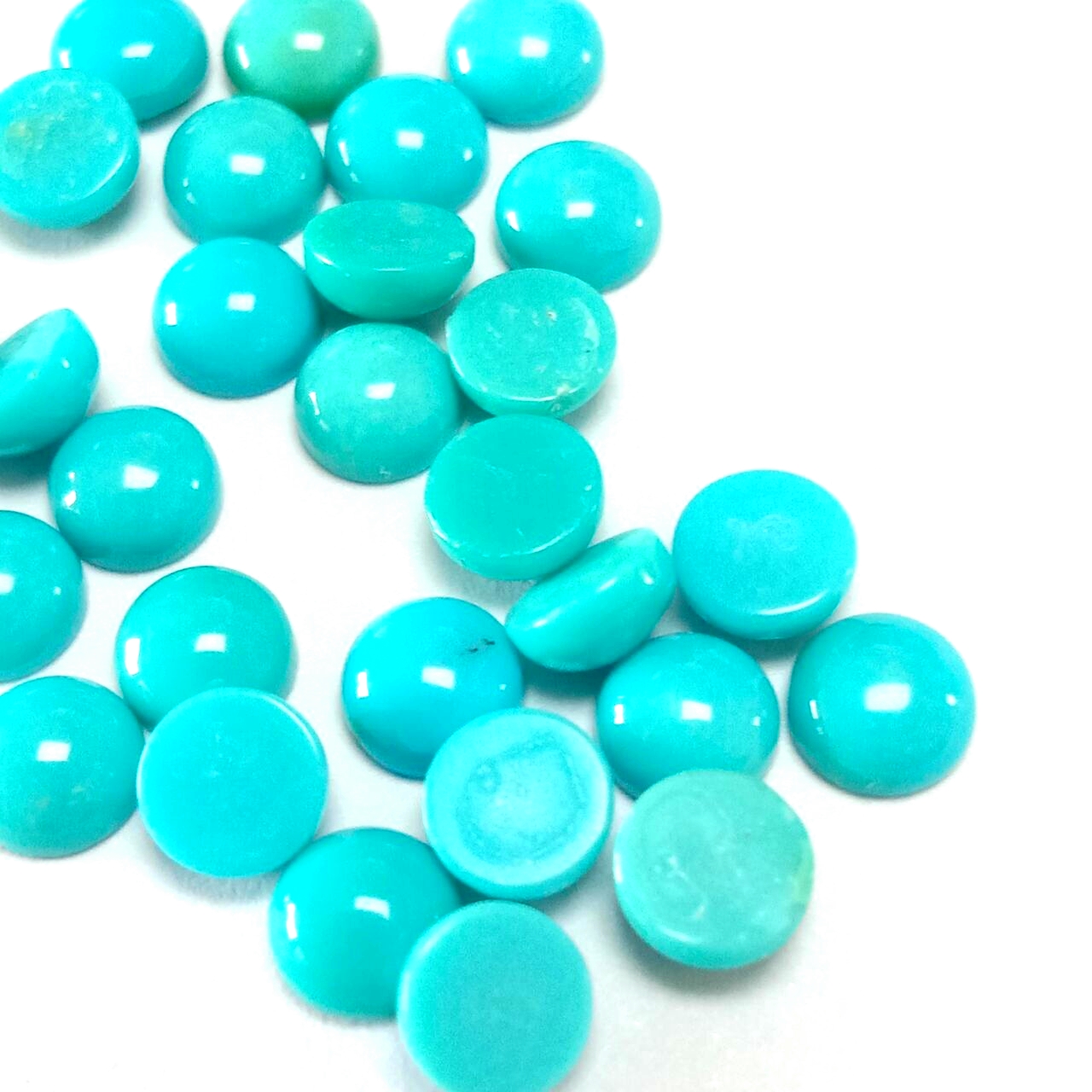 କଇଁଚ ରାଉଣ୍ଡ କାବୋଚନ୍ କଇଁଚ ରତ୍ନ 4 ମିମି ରାଉଣ୍ଡ କ୍ୟାବ ପ୍ରାକୃତିକ ଆରିଜୋନା କଇଁଚ ସେମି ମୂଲ୍ୟବାନ ରତ୍ନ ପଥର କାବୋଚନ୍ | 15