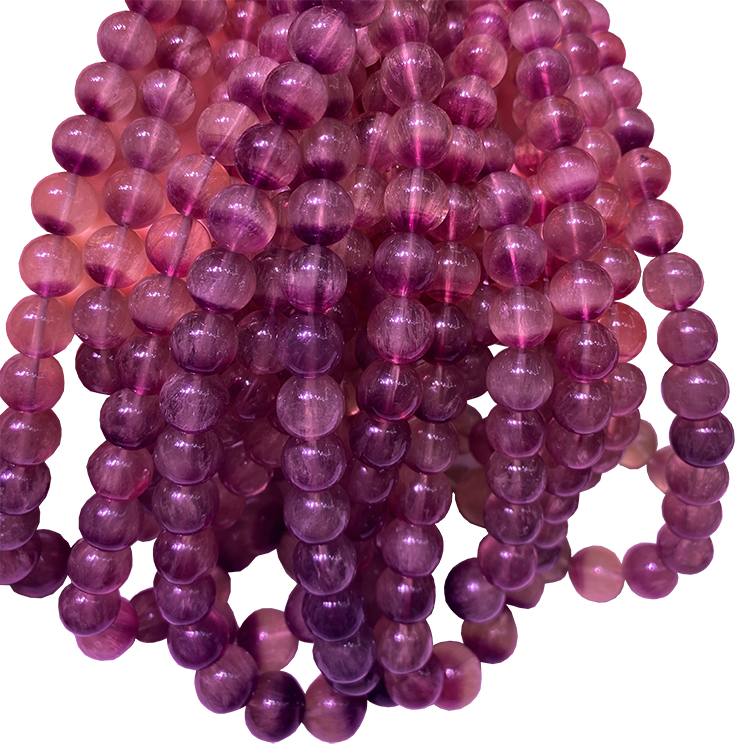 គ្រឿងអលង្ការចិនធម្មជាតិ ហ្វ្លុយអូរីត ទំហំ 6-10mm ត្បូងពេជ្រ គ្រឿងអលង្ការពិតប្រាកដ 14