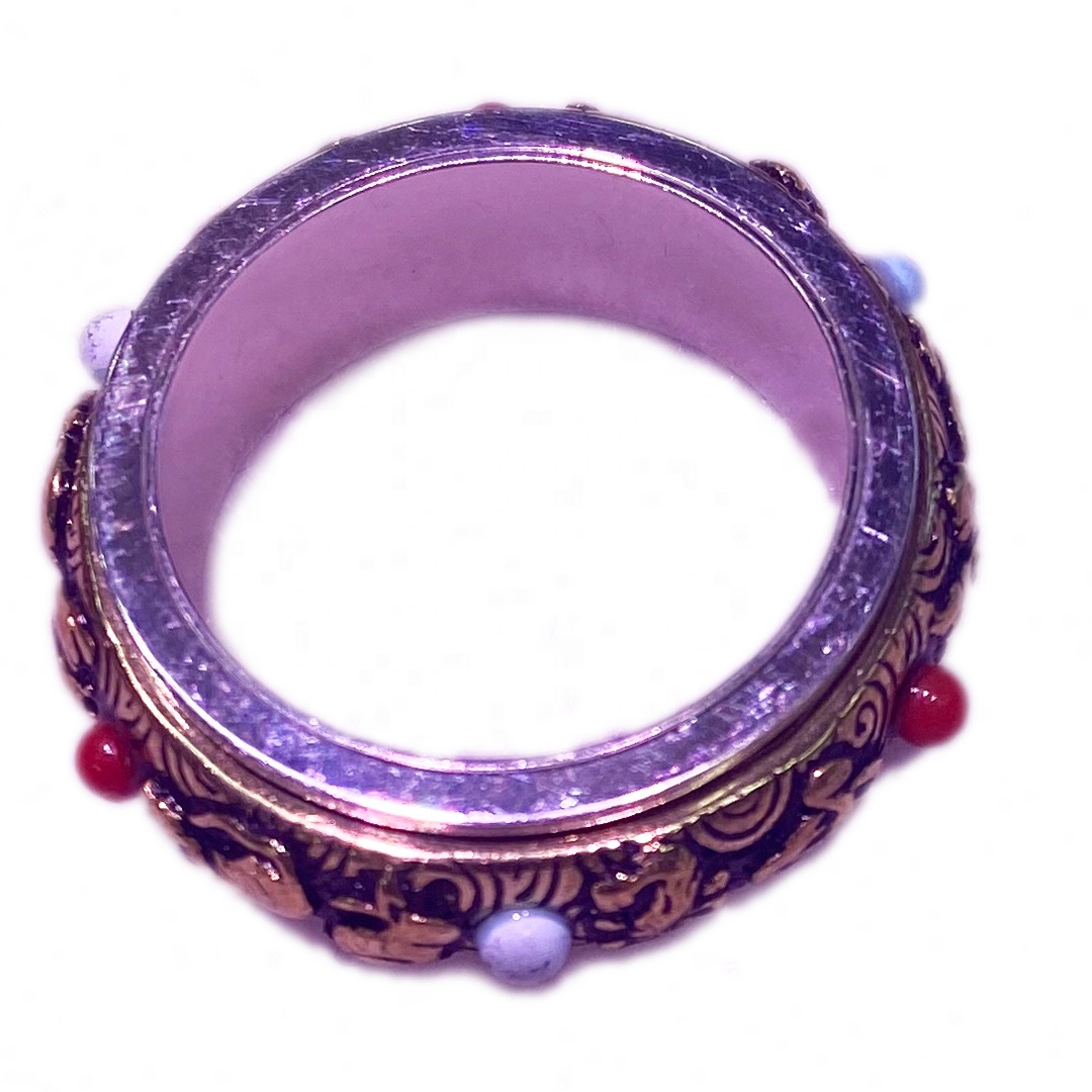 טבעי סין טבעת טורקיז תכשיטים גודל 7-8 ממ אבן חן תכשיטים מקוריים 15