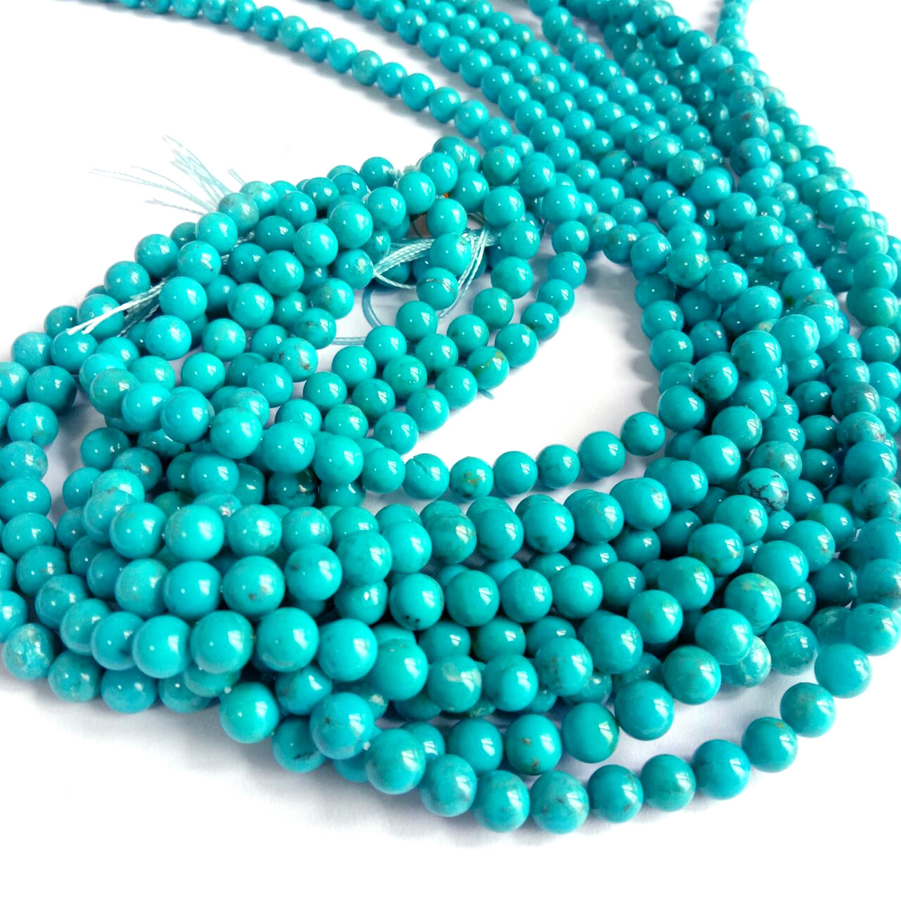 قدرتي نيرو فيروز گول موتي Gemstone موتي نيرو قدرتي پٿر 6mm 18