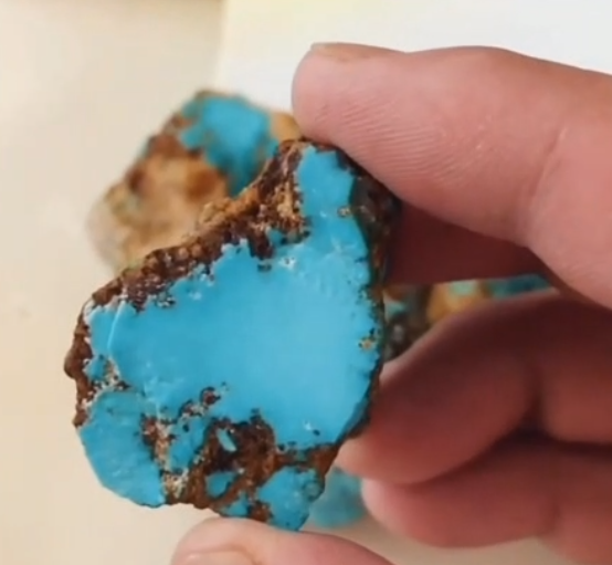 turquoise ጥሬ ሻካራ ቁሳዊ 2