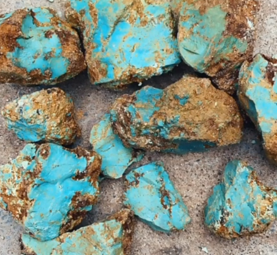 turquoise ጥሬ ሻካራ ቁሳዊ 4