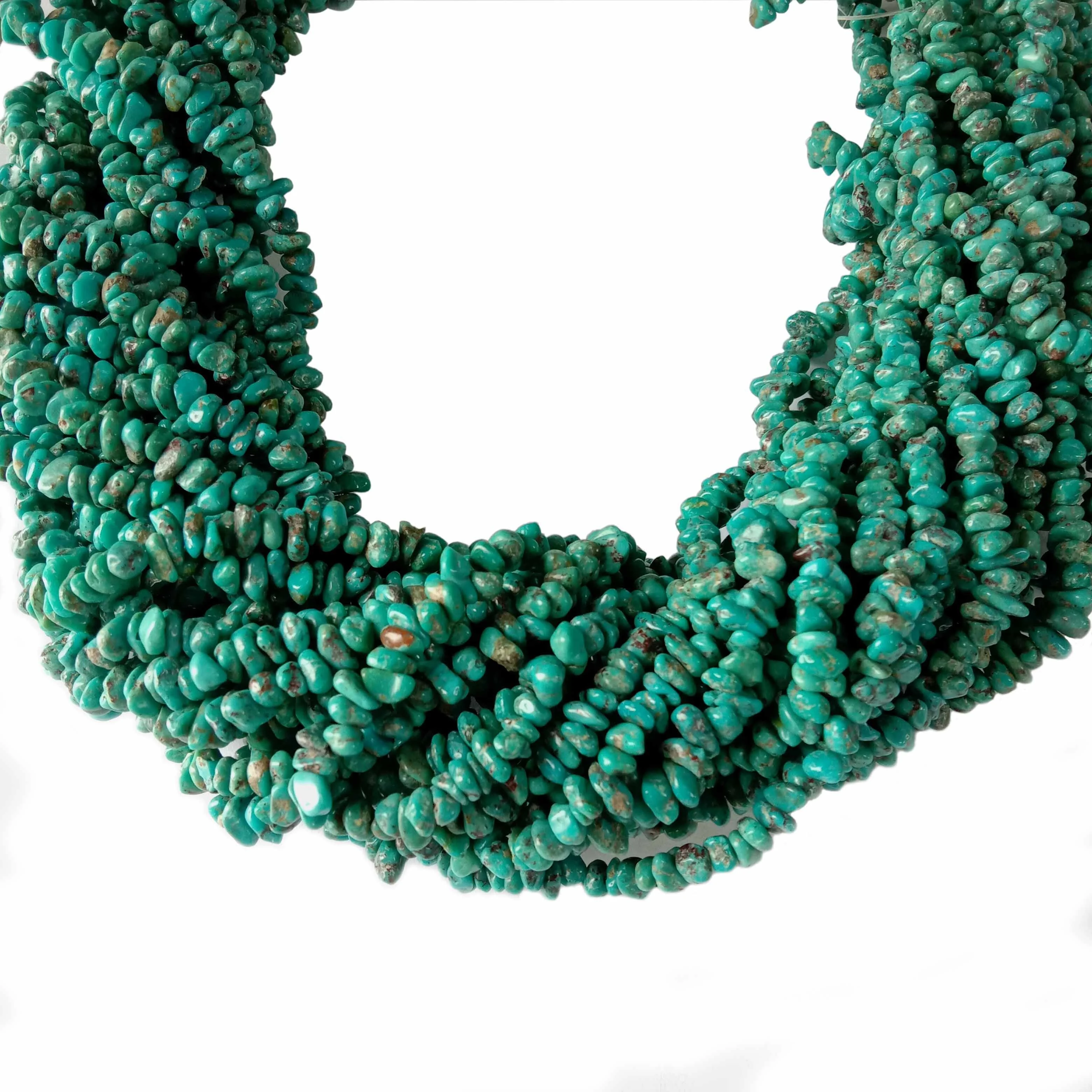 Turquoise Gemstone Strands Foromo ea mahala Nugget Chips Chip Bead Strands Lifaha tse entsoeng ka letsoho Ho etsa Mabenyane 1
