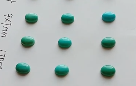 فیروزی کابوچون اندازه 9*7mm عمده پلورل کیږي 9