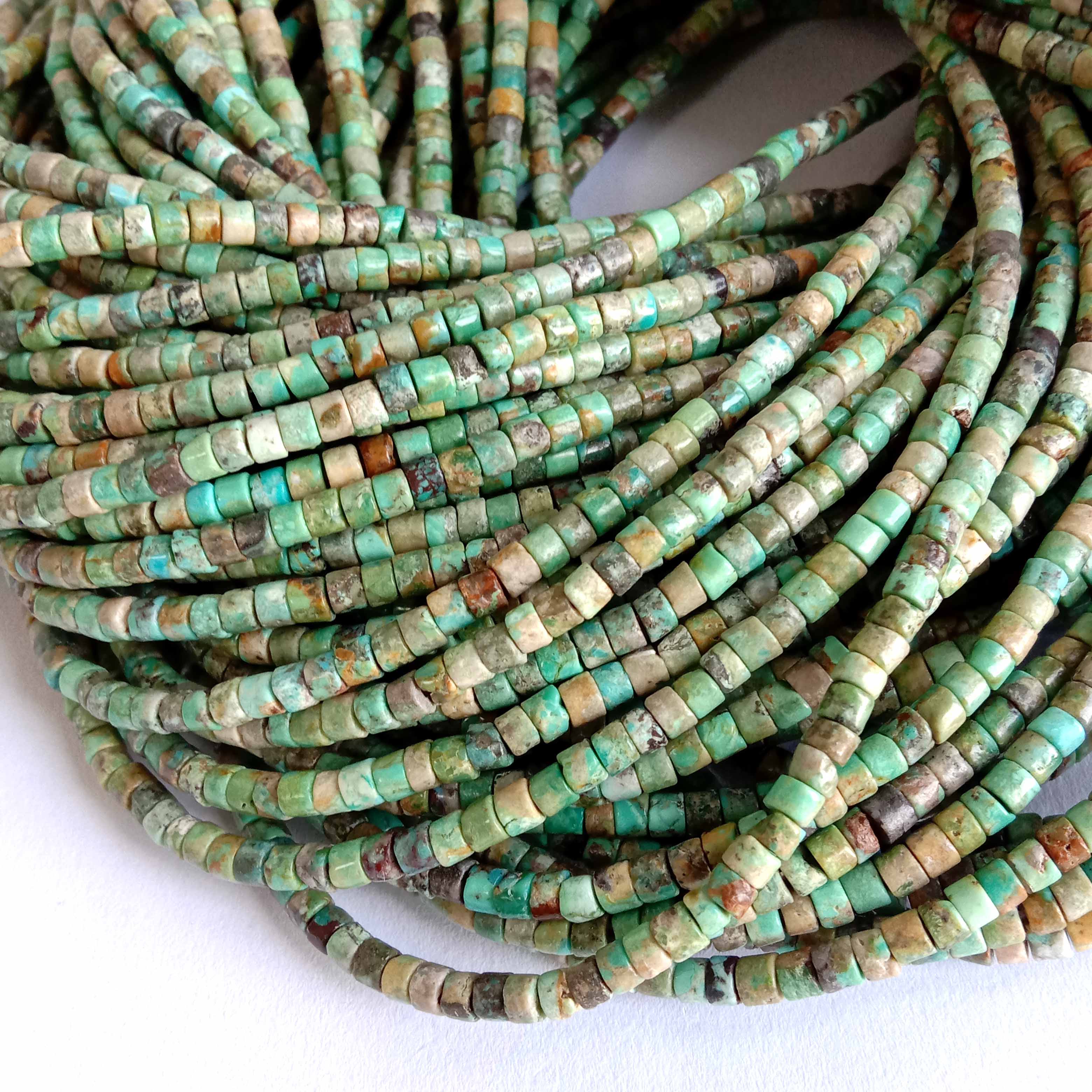 Natural Turquoise HeiShi Bentuk Manik-manik Energi Penyembuhan Batu Permata Manik-manik Longgar DIY Perhiasan Membuat Desain untuk Gelang AAA Qual 18