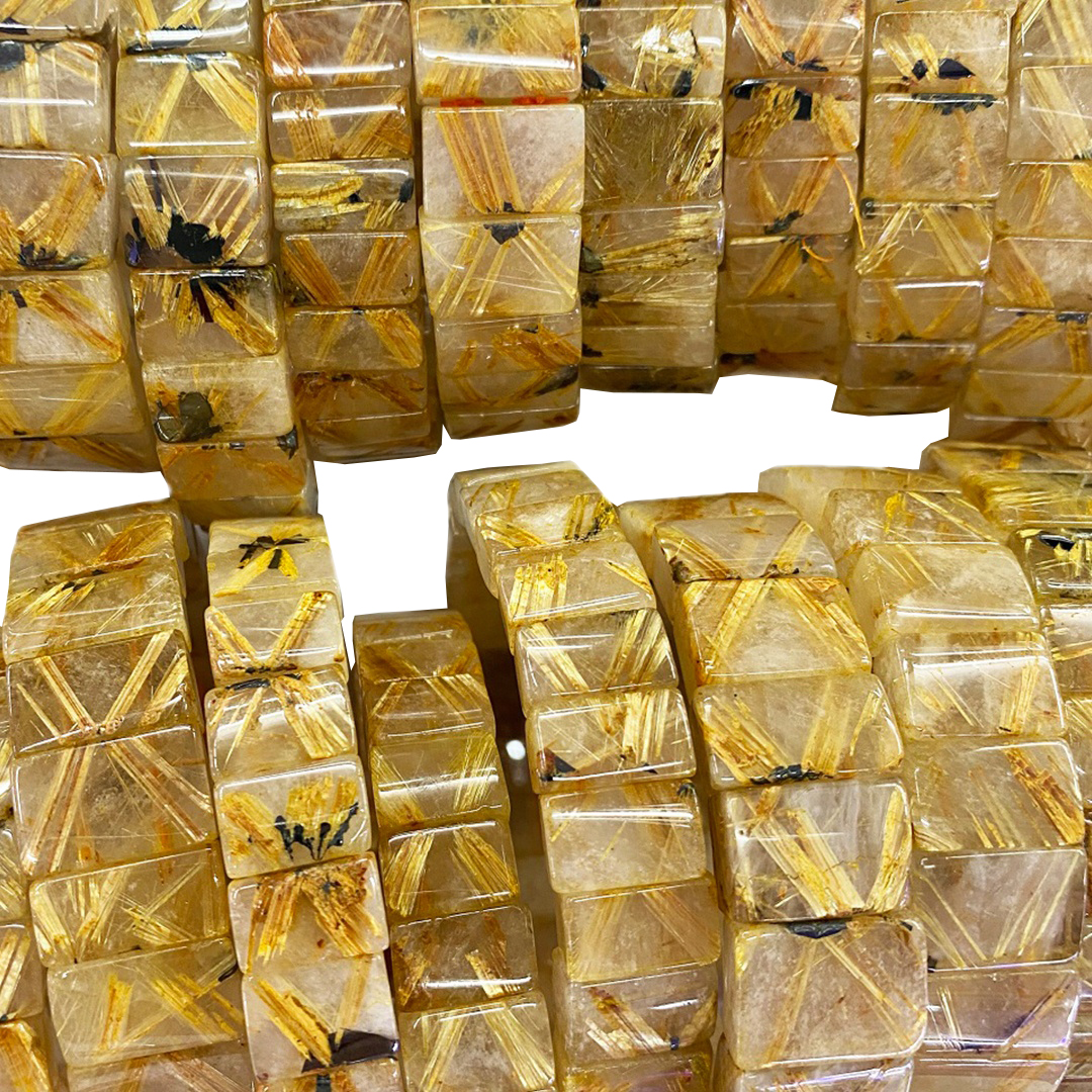 ត្បូងគ្រីស្តាល់ប្រេស៊ីលពណ៌ទង់ដែងទំហំ 20mm គ្រឿងអលង្ការធ្វើដោយដៃ 14