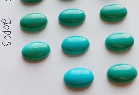 ടർക്കോയ്സ് മികച്ച ഗുണമേന്മയുള്ള 11*17mm കബോക്കോൺസ് രത്നങ്ങൾ 9