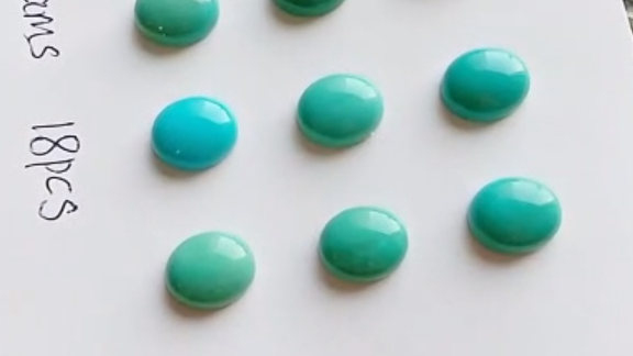 Arizona Naturiol 10 * 12mm Cabochons Gems Turquoise 9