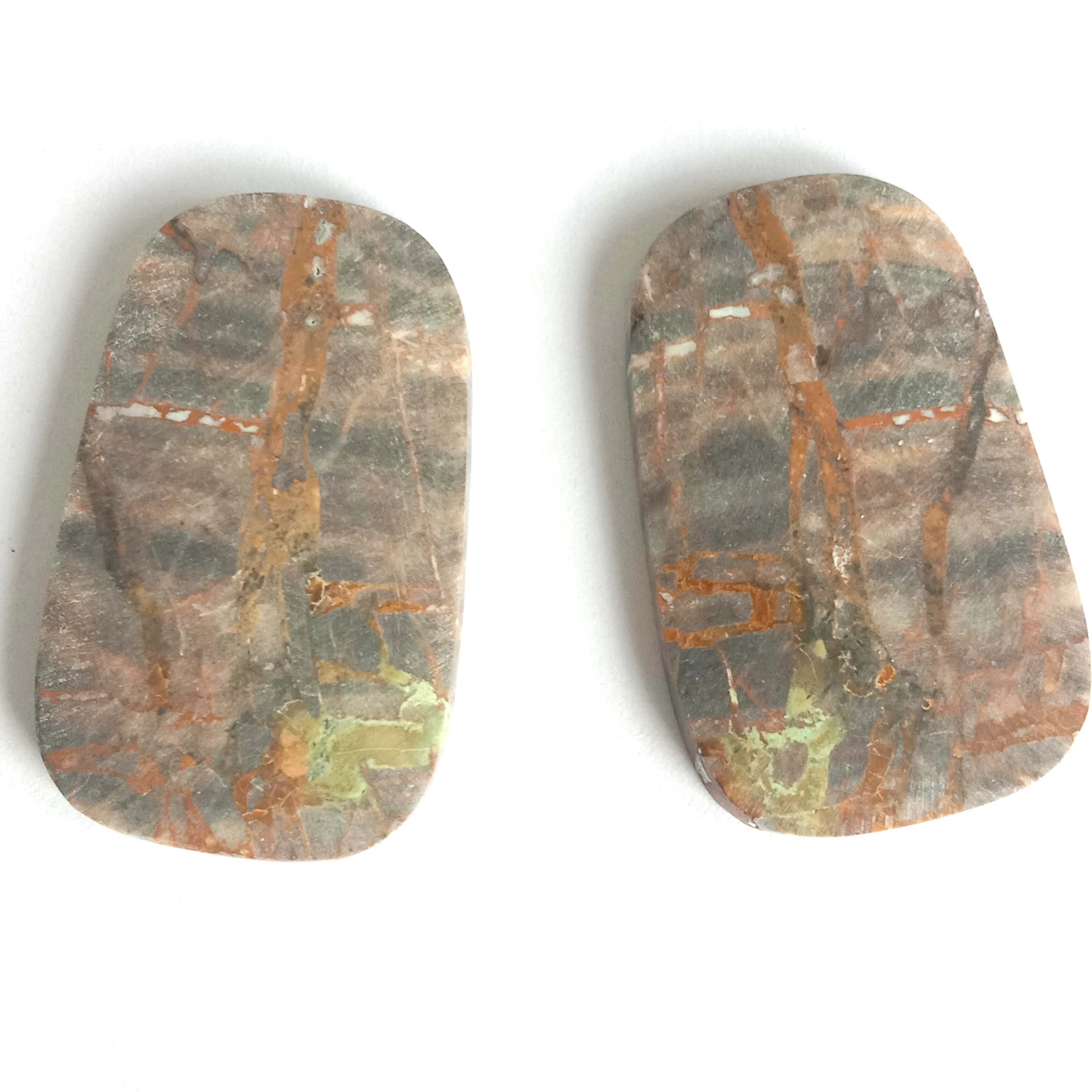 Brown American Turquoise Cabochon Baguette Shape 33x21mm Copper Turquoise Gemstone Turquoise Cabs Stone Ho Etsa Lehakoe 1