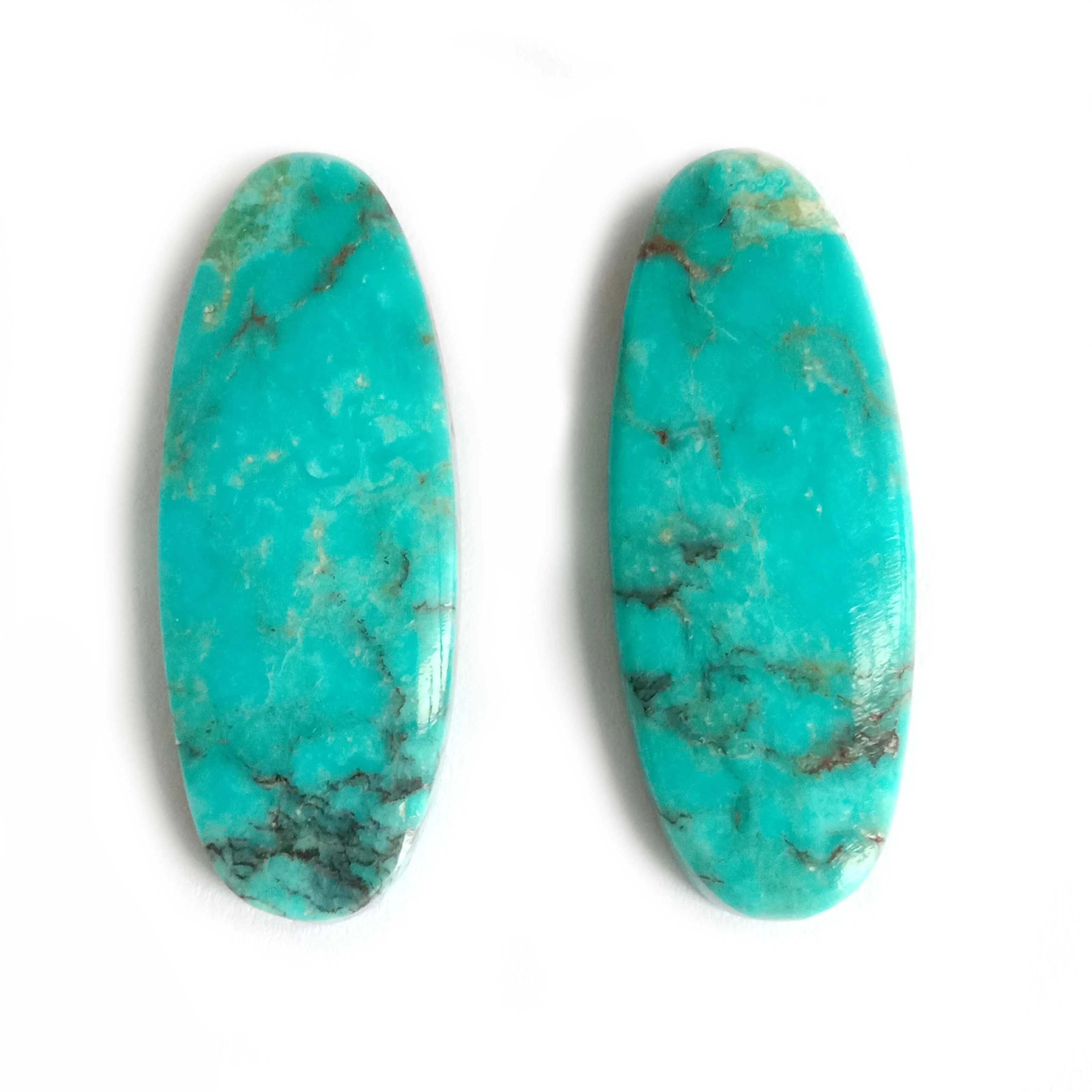 Lejoe la Pele la Lejoe la Tlhaho la Tibetan Turquoise Pair Lebenyane la Lejoe la Tlhaho la Lejoe la Tlhaho le Mahala. 1