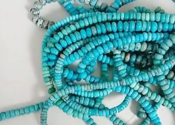 Gems natirèl otantik turkwaz pèl wonn 12