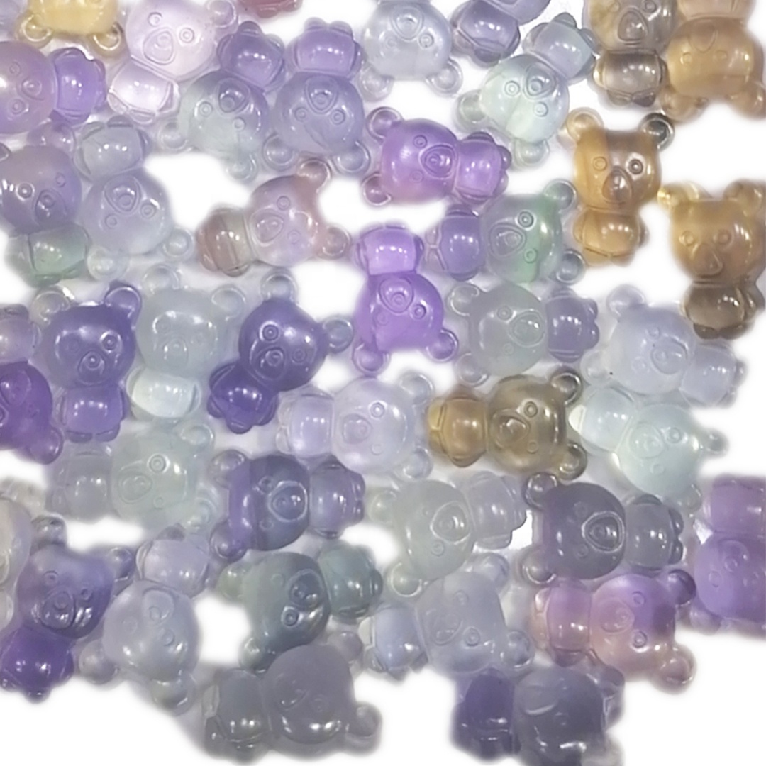 Gemstone fluorite gemstone Cov hniav nyiaj hniav kub tiag tiag tsiaj Zoo li ntuj 14