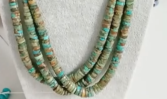 Gwyrddlas Gleiniau agos i'r pridd Naturiol Rownd Ddiffuant 12