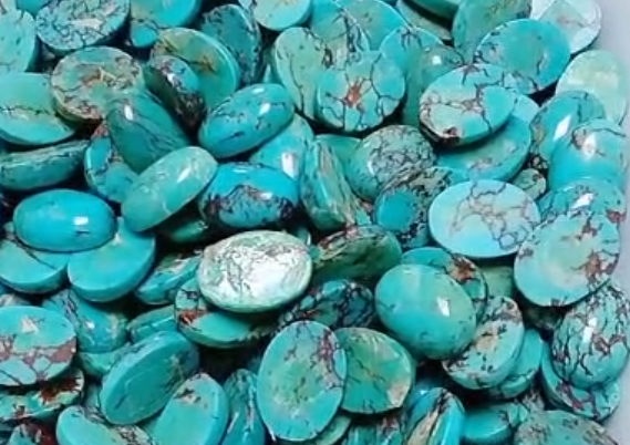 Cabochon emwaith Beautiful turquoise ansawdd Great 9