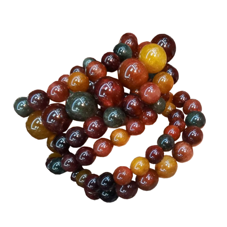 नैसर्गिक ब्राझील फ्लॉवर भूत रत्न मणी दागिने ब्रेसलेट नेकलेस बनवतात 14