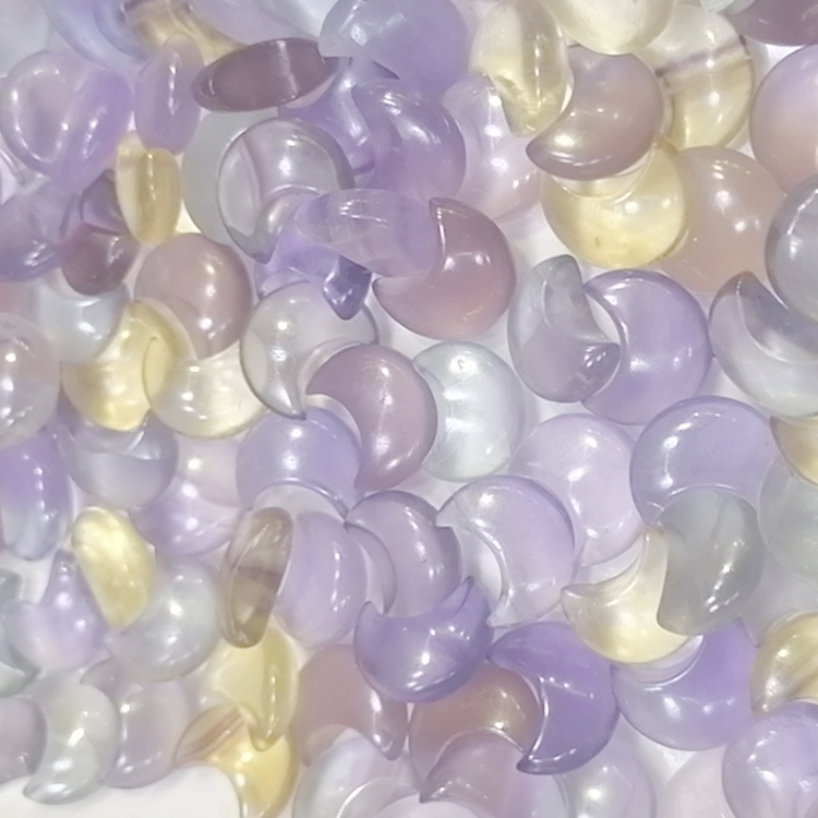 Náttúrulegt flúorít útskorið form gimsteinsperlur Fínar handgerðar útskurðarperlur 14