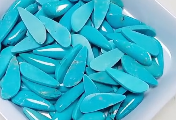 Gemwaith Turquoise Gems Cabochon glas naturiol 9