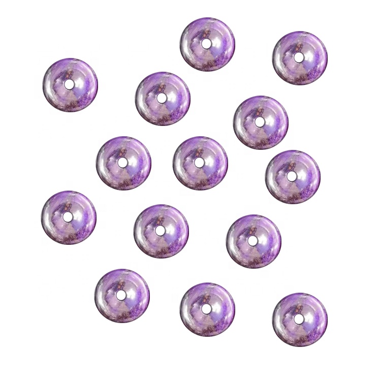 Natural sugilite Patene haumaru Wholesale Gemstone Beads stone smooth Gemstone He kounga teitei 14