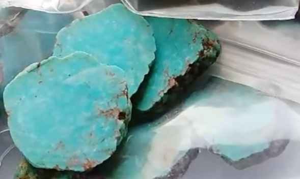 Pietre genuine Rough Material Scelta naturale petra vera Turchese 9