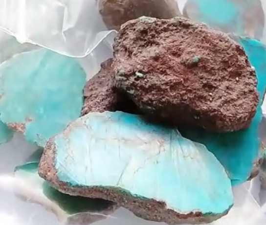 Die beste kwaliteit egte klippe Ruwe materiaal Natuurlike Turkoois 9