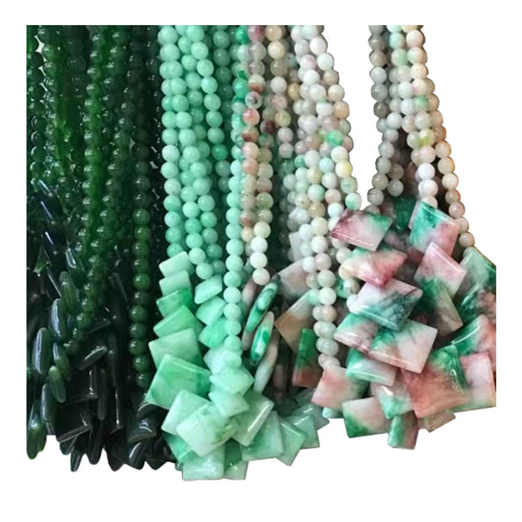 Jade naturali multicolor Emerald Pure Gemstone Żibeġ rigal Lady dehbijiet 14