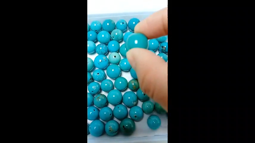 lliw glas turquoise Gleiniau o ansawdd uchel Gorgeous 12