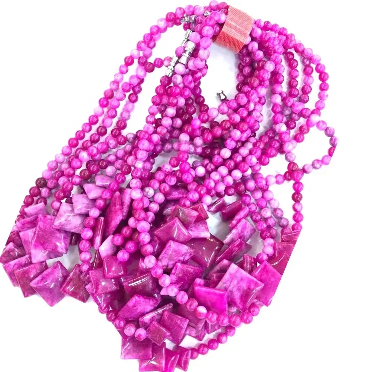 ZH fadaka | oke won won aṣa gemstone ẹgba owo 5