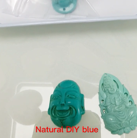 គ្រឿងអលង្ការ DIY ពណ៌ខៀវ Turquoise ធម្មជាតិ ត្បូងមានតម្លៃ 9