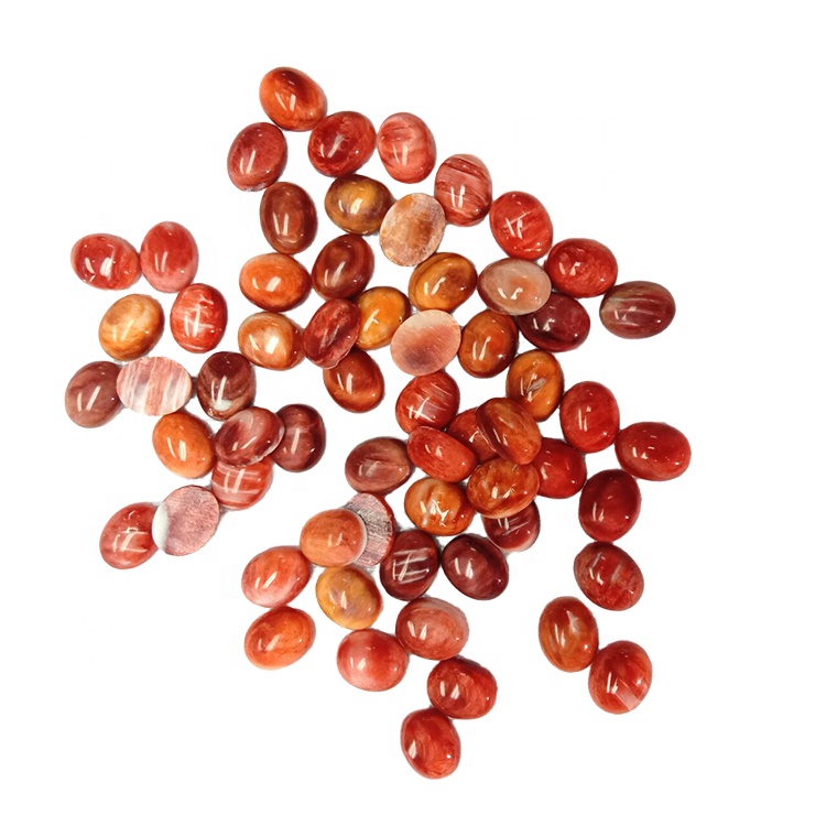 kabošon Prirodna kamenica ovalni za školjku u obliku tornja Kabošoni visokog kvaliteta izrada ružičastog nakita od kamenica od kamenica 14