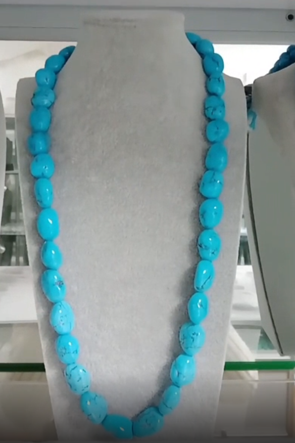 Naturalgreen gwyrddlas 6-12mm Gleiniau Smooth siâp Teiars 9